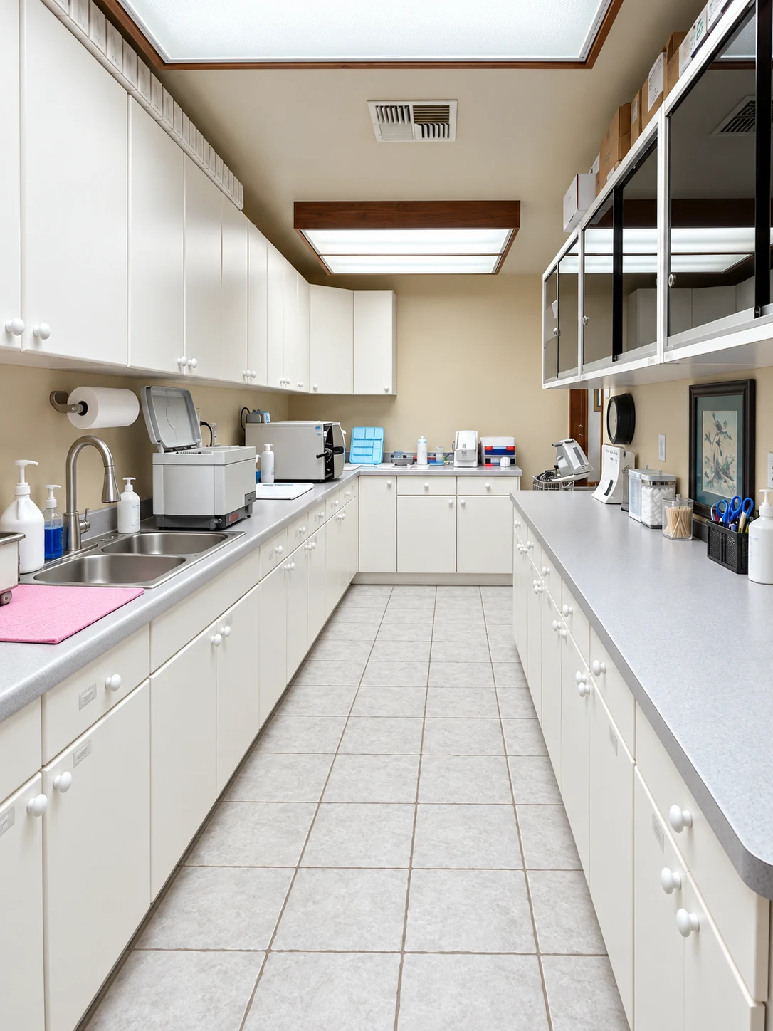 The instrument sterilization room at Lakehills Dental Center.